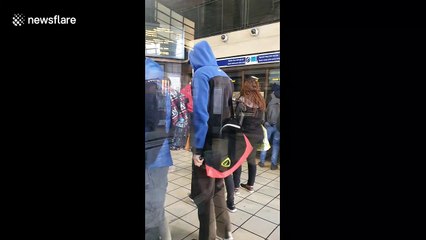 Commuters CONTINUE to pile on to the tube on day two of lockdown