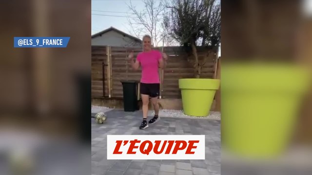 Eugénie Le Sommer enchaîne les défis - Foot - WTF - Coronavirus