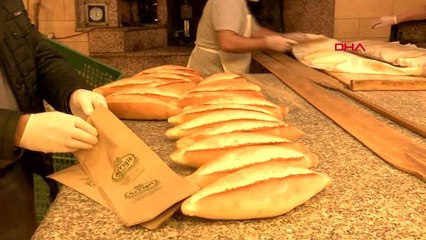 TEKİRDAĞ Koronavirüs tedbirleri kapsamında, fırınlar ekmekleri ambalajlı satacak