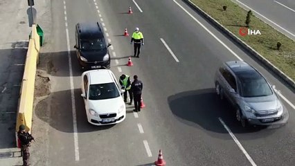 Kastamonu girişlerinde ateş ölçer ile kontroller başladı