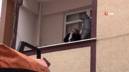Baca yüzünden yangın çıktı, apartman sakinleri kavga etti