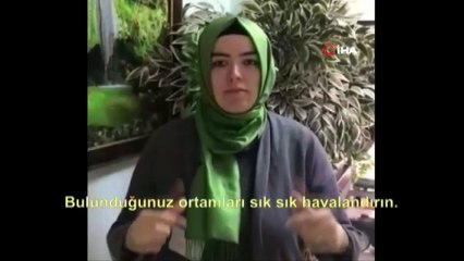 İşaret dili ile korona virüse karşı alınacak 14 kural anlatıldı
