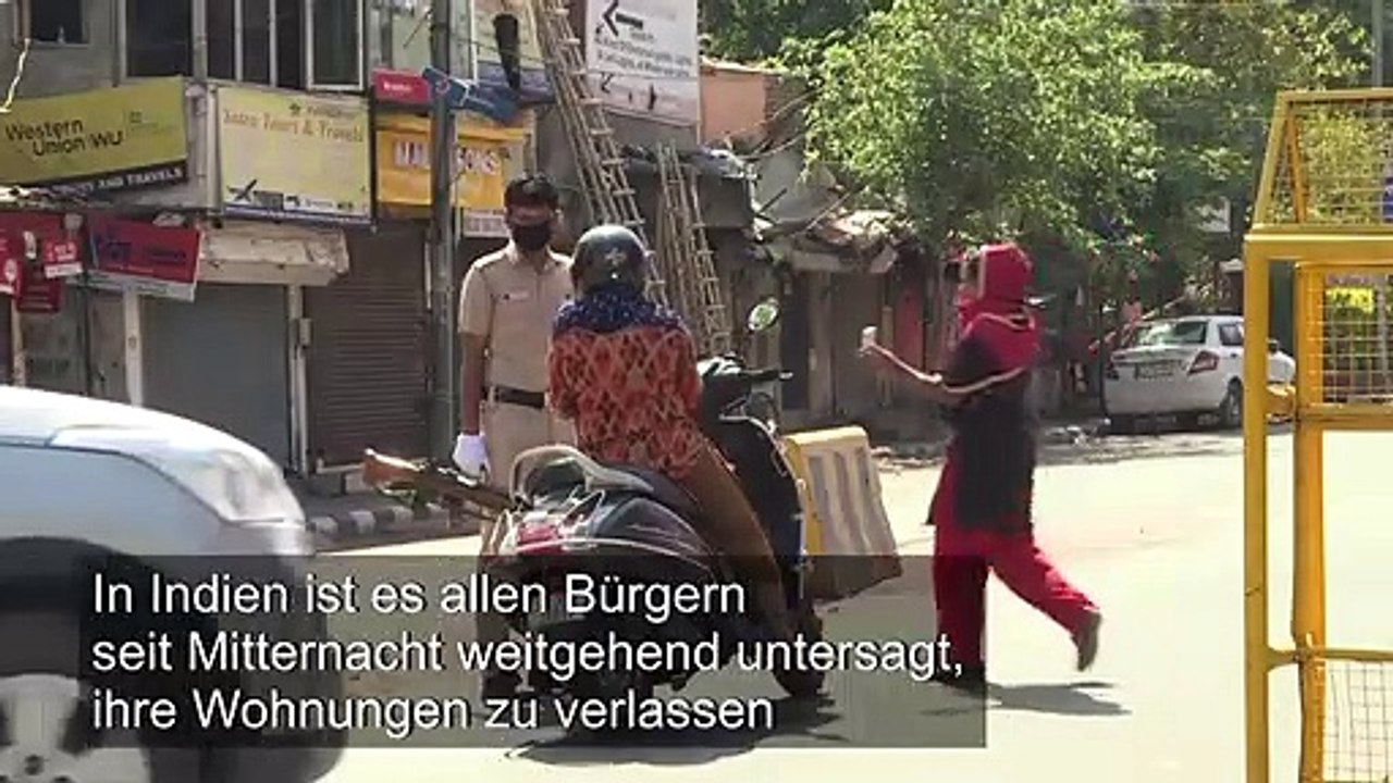 'Vollständige Ausgangssperre' für alle 1,3 Milliarden Inder