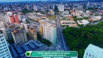 Brasil registra quase 8 mil casos confirmados de covid-19