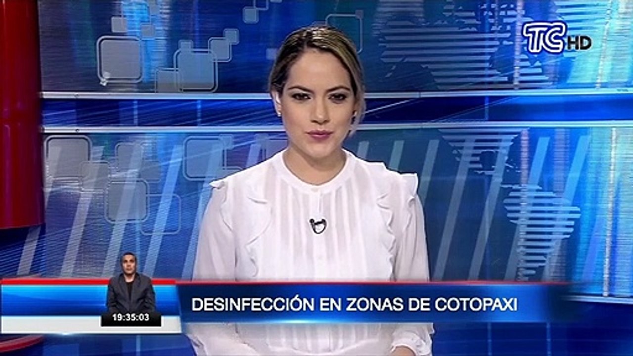 Desinfección en zonas de Cotopaxi
