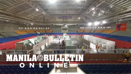Gov't officials inspect Ninoy Aquino Stadium as one of the identified quarantine areas