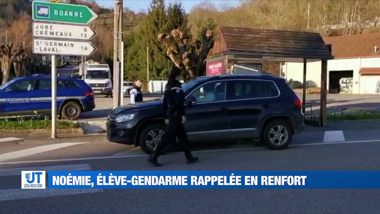 Noémie, 24 ans, fait partie des 27 élèves-gendarmes appelés en renfort