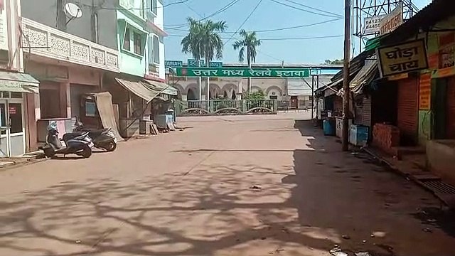 इटावा: लॉकडाउन के चलते रेलवे स्टेशन परिसर में पसरा सन्नाटा
