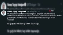 Cumhurbaşkanı Erdoğan: “Biz güçlü bir Milletiz, hep birlikte başaracağız”