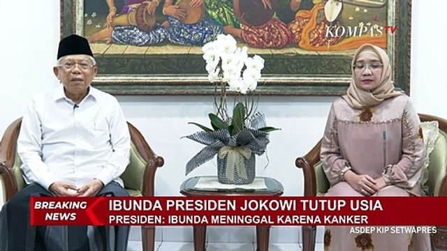 Ucapan Bela Sungkawa Wapres Atas Meninggalnya Ibunda Presiden Joko Widodo