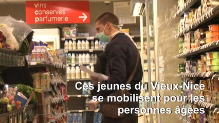 Coronavirus: dans le Vieux-Nice, des jeunes font les courses des anciens