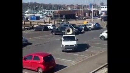 James Garner brings his portable PA system to the streets to cheer up people during the lockdown