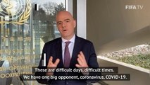 FIFA boss Infantino calls on football community to help battle coronavirus