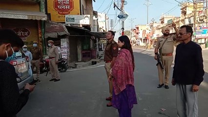 शामली: लॉक डाउन के पहले दिन शहर दिखा सुनसान, घरों में कैद हुए इंसान