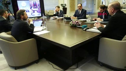 CUMHURBAŞKANI ERDOĞAN, BİLİM KURULU TOPLANTISI'NA VİDEO KONFERANSLA KATILDI