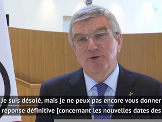 Tokyo 2020 - Bach : Les nouvelles dates des JO ? "Donnez-nous un peu de temps"