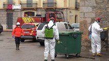 Bomberos de Castellón desinfectan en Santa Magdalena de Polpís