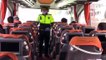 Polis, korona virüs tedbirleri kapsamında otobüsleri denetledi