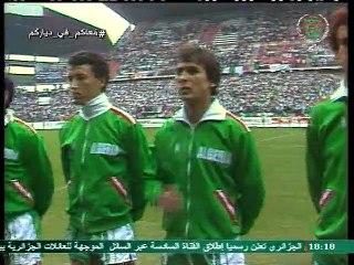 مباراة الجزائر 2-1 المانيا الغربية كاس العالم 1982 -الشوط الاول