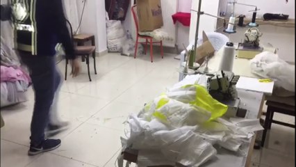 Başkentte 'kaçak maske' üretimi yapan iş yeri mühürlendi - ANKARA