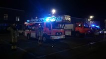 Action de soutien des pompiers sur la Place de Chièvres