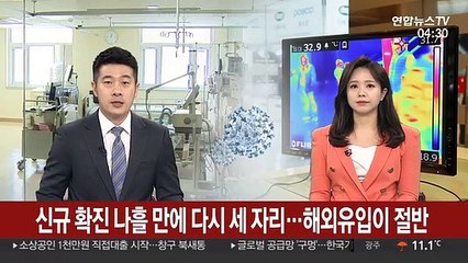 신규 확진 나흘 만에 다시 세 자리…해외유입이 절반