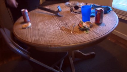 Angry Grandpa Destroys Kitchen Table!