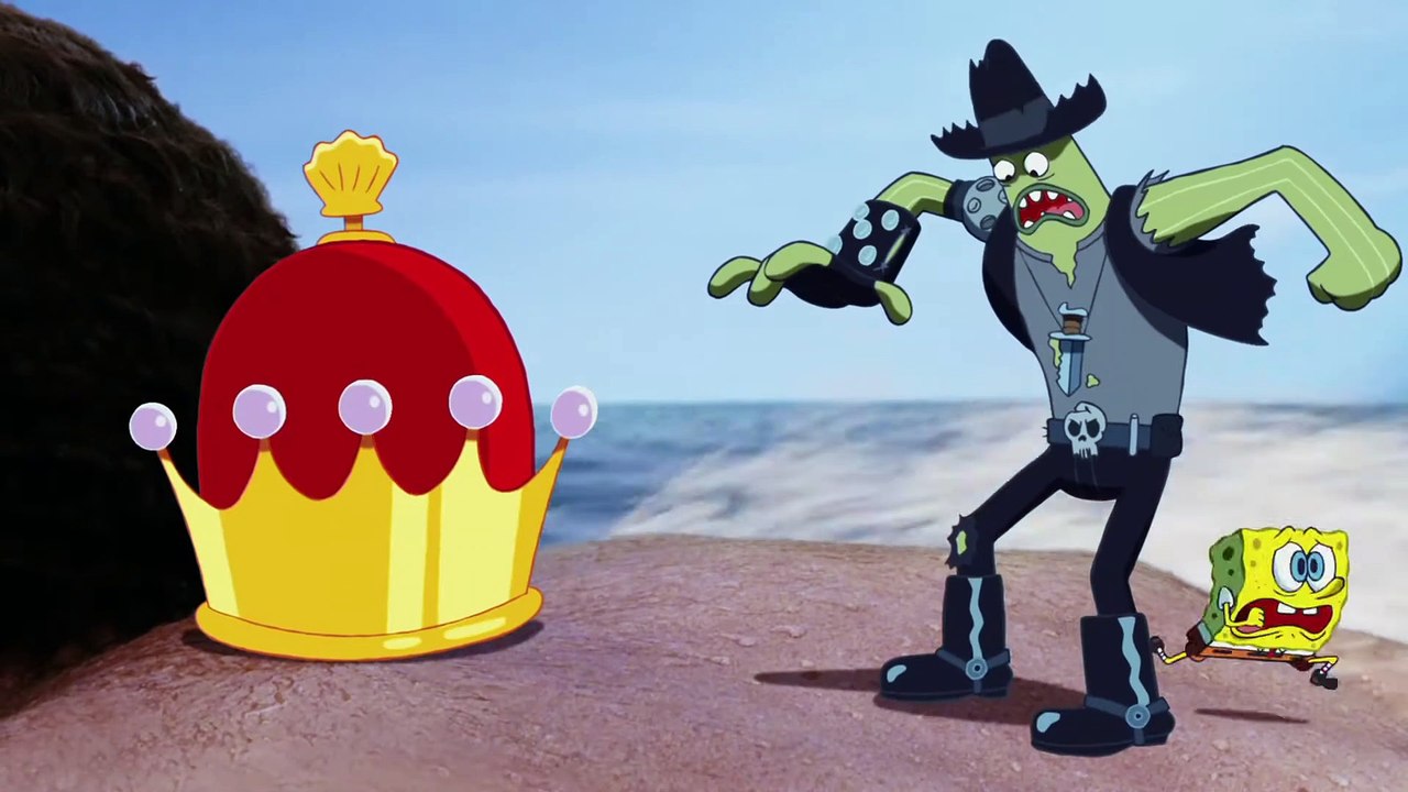 The SpongeBob SquarePants Movie Clip - Dennis Always Gets His Man, image size:1280x720