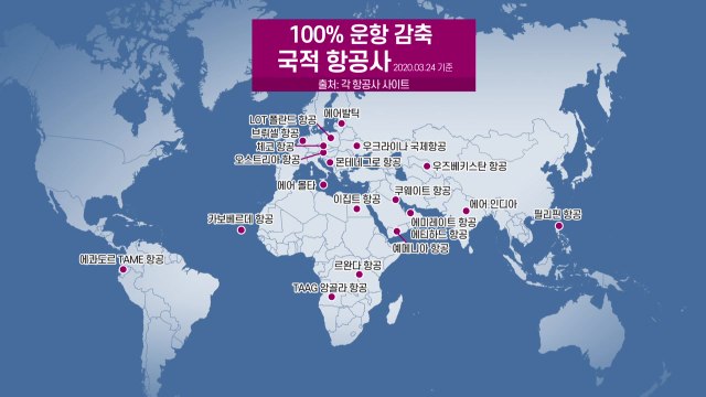 전세계 국적항공사도 연쇄 셧다운...실물 경제 잠식 우려 / YTN