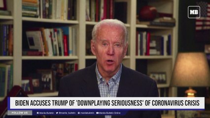 Biden accuses Trump of 'downplaying seriousness' of coronavirus crisis