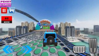 Police Prado Car Stunt - Mega Ramp Stunts 3D#1|| Android Game Play|| By Pinky Games