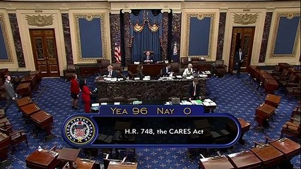 Senado de EEUU aprueba plan de ayuda billonario por pandemia de coronavirus