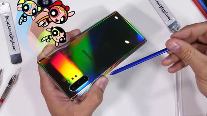 Samsung Galaxy  note 10+5G scratch test + bend test