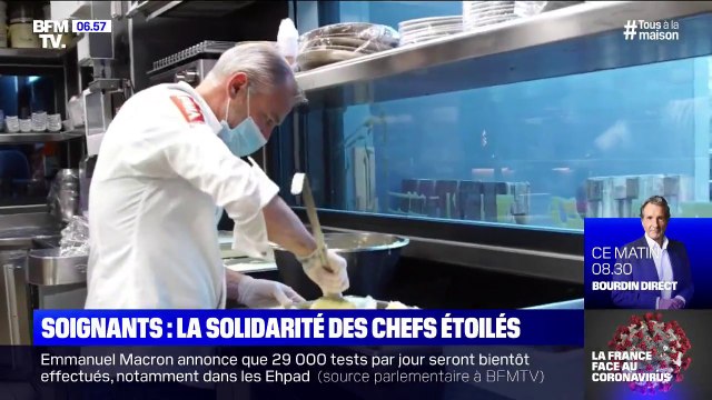Coronavirus: le soutien de chefs étoilés aux soignants