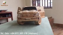 #Wood Carving - #TOYOTA Land Cruiser V8 2020 (New Version) - Woodworking art