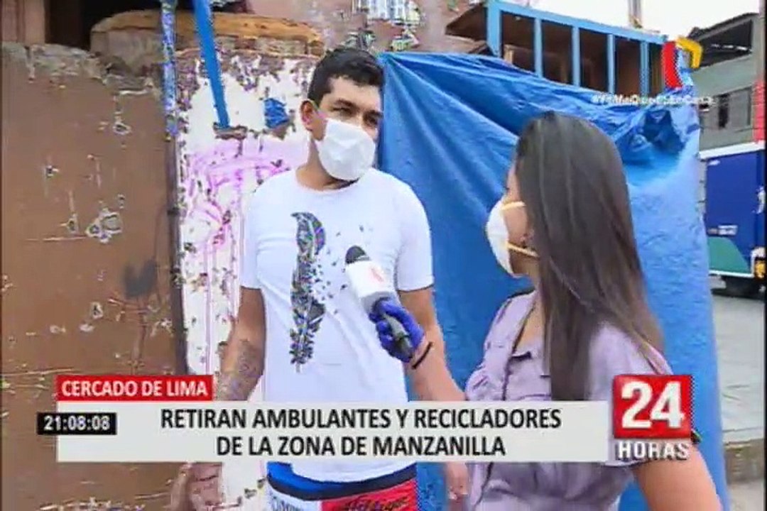 Cercado de Lima: desalojan a ambulantes de Manzanilla para evitar propagación del COVID-19