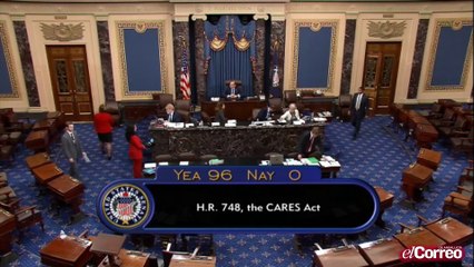 El Senado de EE.UU. ratifica el mayor estímulo económico de la historia del país