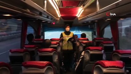 Jandarmadan Şehirlerarası Otobüslere 'Korona' Denetimi