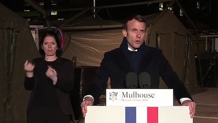 Emmanuel Macron à Mulhouse : « Nous devons être unis »