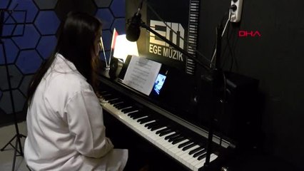 DENİZLİ Müzik evinden öğrencilerine uzaktan eğitim