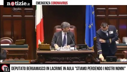 Coronavirus, deputato bergamasco in lacrime "Stiamo perdendo i nostri nonni" | Notizie.it
