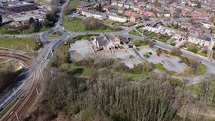 Drone footage shows Sheffield on coronavirus lockdown