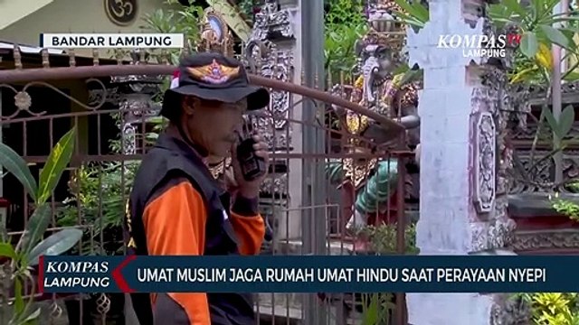 Umat Muslim Jaga Rumah Umat Hindu Saat Perayaan Nyepi