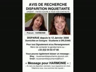 Avis de recherche: Harmonie a disparue