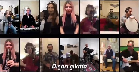 İBB Orkestraları'ndan 'Evde Kal' şarkısı