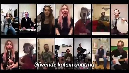 İBB Orkestraları sanatçıları koronavirüse karşı evlerinden çalıp söyledi