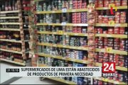 Supermercados en Lima están abastecidos