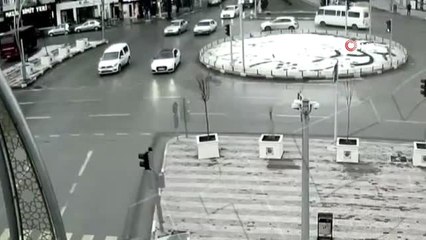 Kavşaklarda meydana gelen kazalar kamerada