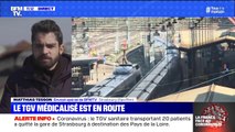Coronavirus: le TGV sanitaire transportant 20 patients a quitté la gare de Strasbourg