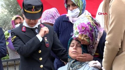 MANİSA ŞEHİDİNİ UĞURLADI-1